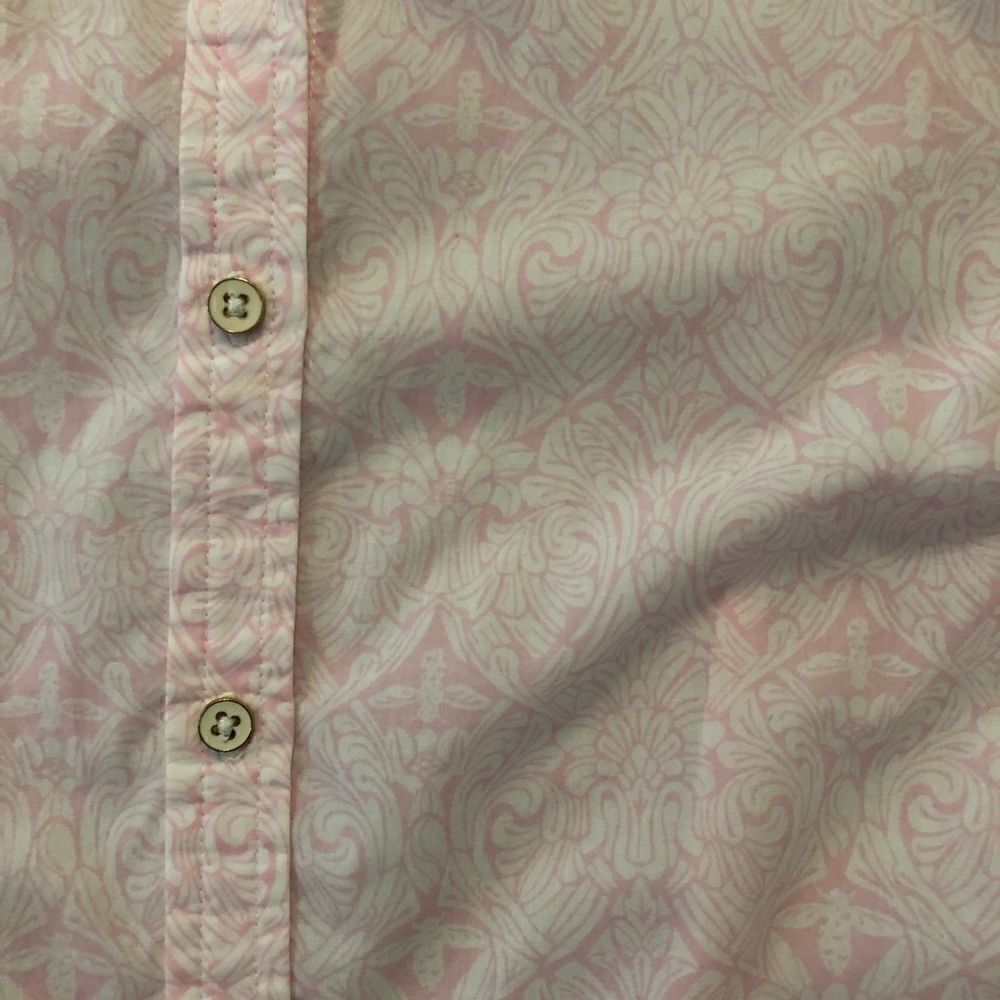 C. Wonder | Light Pink & White Floral Insect Shirt - Picture 6 of 8